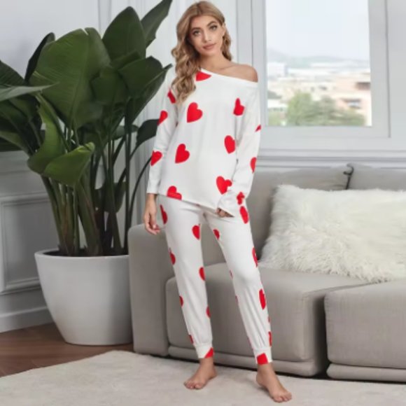 Choose Love 2PC Long sleeve comfy breathable lightweight pajama lounge s… - Picture 5 of 8